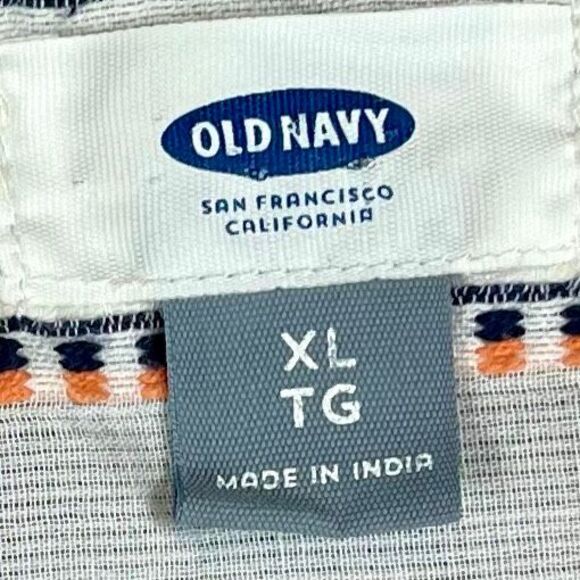 Old Navy Linen Look Strip Thin V-neck Top XL - Picture 10 of 12